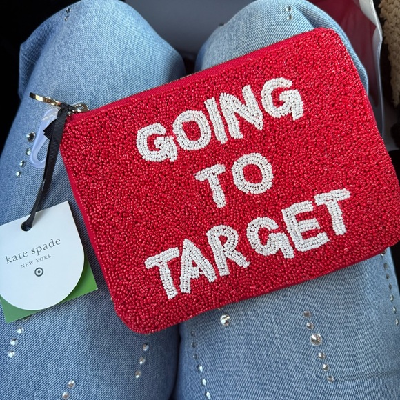 EXCLUSIVE Target x Kate Spade Red Beaded Pouch ❤️ - Picture 1 of 8